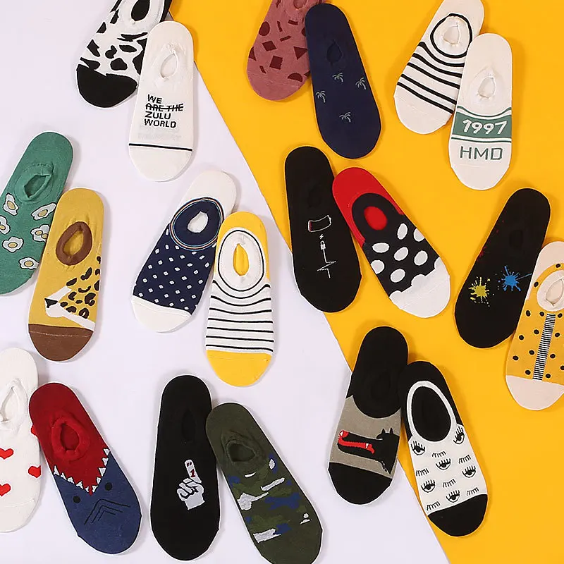 2020 kórejský Jar a na Jeseň Kawaii Dámske Ponožky z Čistej Bavlny Harajuku Streetwear Roztomilé Ponožky Animal Print Ženy Ponožky 4