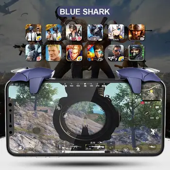Žralok Modrý Mobile Tlačítkový Ovládač Kov Rukoväť Hra Streľba Radič Spúšť Cieľom Tlačidlo Pre Iný Model Telefónu Accesorios