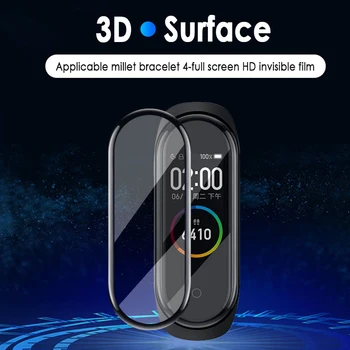 5 ks 3D Ochranné Sklo Pre Xiao Mi Pásmo 5 Screen Protector Pre Miband 5 Kryt Ochranný Film Pre Smart Watchband 5 Filmu