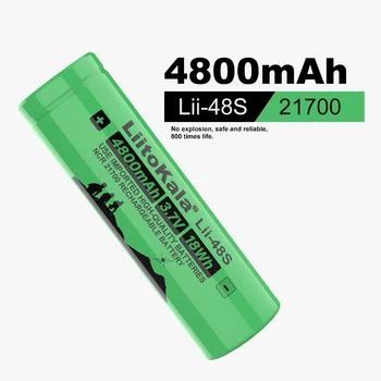4PCS LiitoKala Lii-48S 3,7 V 4800mAh li-lon Nabíjateľná Batéria 9.6 Moc 2C Miera Vypúšťania Ternární Lítiové Batérie