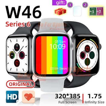 W46 smartwatch EKG Hodinky dámske hodinky srdcovej frekvencie smart hodinky pánske hodinky reloj PK amazfit gts iwo LS02 W26 X6 X7 P8 G500