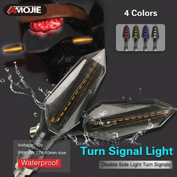 Univerzálny Nepremokavé Motocykel Svetlo 4PCS/Set 12V 12 LED Motocykle/Motocykle Zase Signálne Kontrolky Blinker Svetlo Super jasná