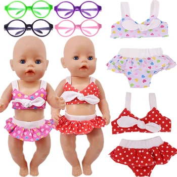 Bábika Letné Nosenie, Plavky 18-Palcové American Doll 40-43 cm Narodené Dieťa Príslušenstvo Pre Dieťa Narodeniny Festival Darček