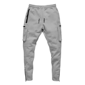 Joggers Mužov 2021 Streetwear Nohavice Viacerých Zips Vrecká Svalov Pánske Nohavice , Tepláky Tepláková súprava 20CK19
