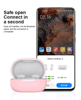 Silikónové puzdro pre Redmi Airdots 3 Bezdrôtové Bluetooth-kompatibilné slúchadlá Prípade Redmi Airdots 3 Slúchadlá Kryt Prípade