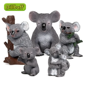Horúce Simulácia voľne Žijúcich Zvierat Koala Mláďa Series Model Akcie Obrázok Zber Miniatúrne Poznanie Vzdelávacie Hračky pre Deti Darček