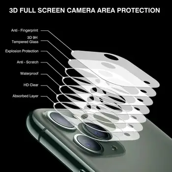 3KS Objektív Fotoaparátu Tvrdeného Skla pre IPhone 11 12 Pro XS Max Screen Protector Pre IPhone X XR 6 6S Fotoaparát Protector