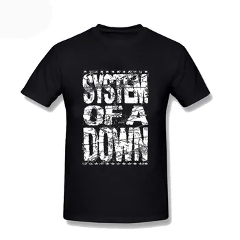System Of A Down Kapela T Shirt List Tlač Vintage Punk Krátky Rukáv T-shirts Čierna Biela Top Tees Plus Veľkosť Vianoce