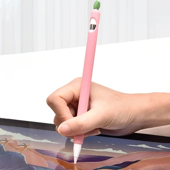 Roztomilý Ovocie Ochranné puzdro na Ceruzku Spp Držiak pre Apple Ceruzka 1 2 Proti-poškriabaniu Anti-jeseň Tablet Dotykový Stylus Pen Mäkké Pokrytie