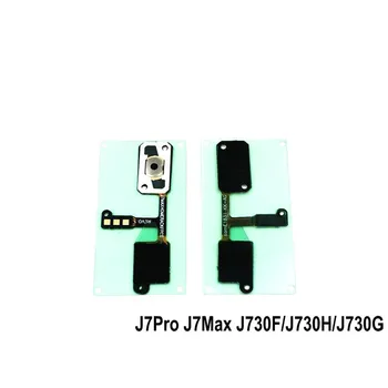 Domov tlačidlá klávesnice Senzor Audio Jack pre Slúchadlá, Flex Kábel Pre Samsung Galaxy J7Pro/J7Max J730F/H/G, Náhradné diely