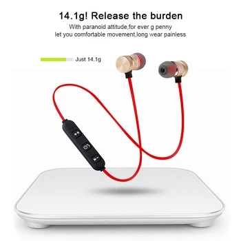 5.0 Bezdrôtové Bluetooth Slúchadlá Fone de ouvido Neckband Stereo Slúchadlá Mobile Športové Slúchadlá Slúchadlá S Mikrofónom Pre Všetky Telefón