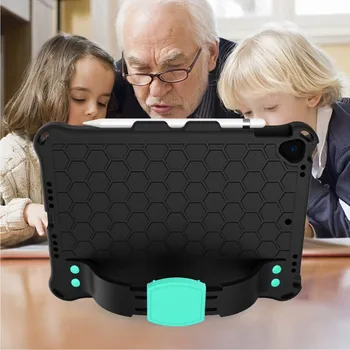 Ipad 10.2 2020 2019 Shockproof Strane Ramenný Popruh Deti Bezpečné Eva puzdro pre iPad 7. 8. generácie 2020 Stojan Silikónové Krytie