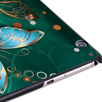 Prípad tabletu pre Huawei MediaPad T3 10 9.6 Palcový Motýľ Série Vzor Slim Zadný Kryt + dotykové Pero