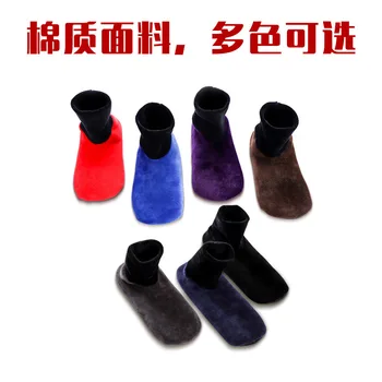 Pánske A Dámske Zimné Thermal Fleece Podšívka Pletené Ponožky, Papuče Non Slip Ponožky