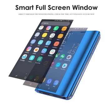 Smart Flip Zrkadlo Prípade Pre Xiao Mi 10 TON Pro M2007J3SG M2007J3SP M2007J3SI 2020 6.67