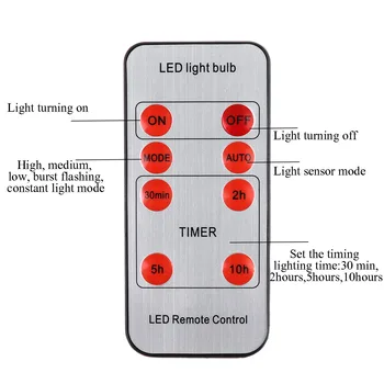LED Solárne Lampy Solárne Svetlo Slnečnej Energie Svetlá Prenosné Vonkajšie Tábor, Stan Rybárske Žiarovka S Solárny Panel a Diaľkové Ovládanie