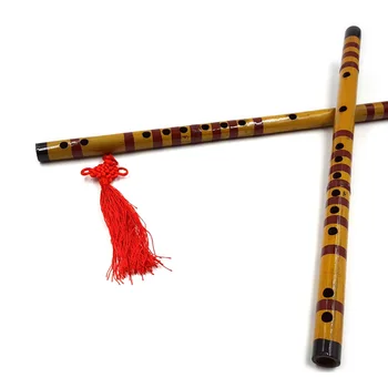 Nové 42.5 cm Dlhá Bambusová Flauta Študent Hudobný Nástroj, 7 Otvor Pre Učenie Hudobné Hračky Flauta, Klarinet Hot Predaj