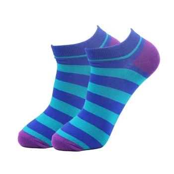 1 Pár Farebné Geometrické Koberčeky Pruhované Ponožky Muži Radi Bavlna Členok Zábavné Mužov Krátke Letné Bežné Ponožky Business pánske Ponožky
