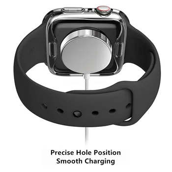 Kryt pre Apple Hodinky prípade 44 mm 40 mm iwatch 38mm 42mm mäkké TPU screen protector Príslušenstvo pre apple hodinky prípade 6 5 4 3 Se