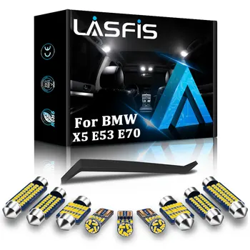 LASFIS Canbus Na BMW X5 E53 E70 Auto Interiérové LED Mapu Dome batožinového priestoru Zrkadlo na líčenie Svetla Kit Žiadne Chybové Auto Lampy Príslušenstvo
