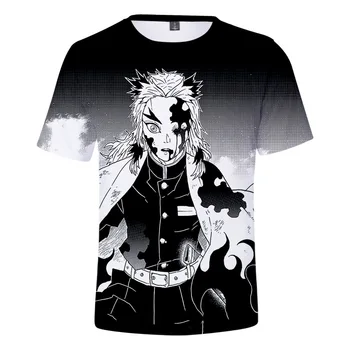2021 Nové Anime Démon Vrah 3D Vytlačené T-Shirt Unisex Móda Príčinné Harajuku Kolo-krku Krátky Rukáv Streetwear Nadrozmerná Top
