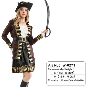 Doprava zadarmo Haliday Halloween Cosplay Kostým Kapitán pirátov karibiku Pirát Jack Sparrow fantasia Ženy Muži Maškarný Karneval