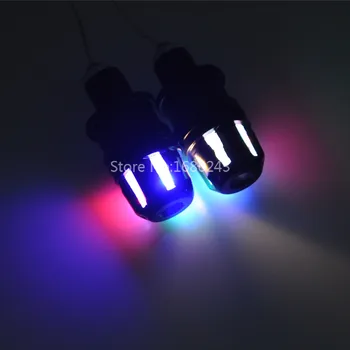 Univerzálny 22 mm Farebné LED Indikátor držadlo Konci Grip Plug Zase Signál Rohu Light Factory priamej dodávky