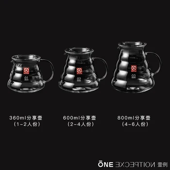 Hario V60 Sklo Coffee Pot Cloud Tvarované Kávu, Rýchlovarná Kanvica Opakovane Coffee Pot Žiaruvzdorné Kanvica Japonsko Good Design Award Produkty