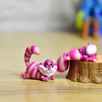 1Set/3KS 3-3.5 CM z tlače Cheshire cat roztomilý kreslený bábika model hračky