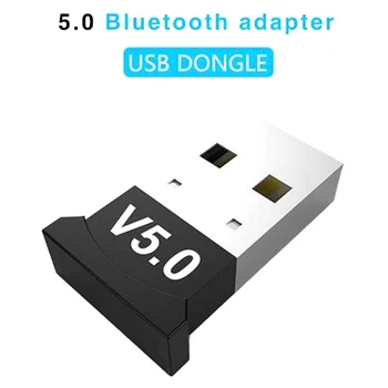 1Pcs USB bluetooth 5.0 Bezdrôtový Dongle Adaptér Adaptér 5.0 Reálne PC Stereo Prijímač