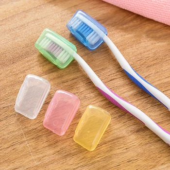 5 ks Prenosná Cestovná zubná Kefka Hlavu Držiteľ puzdro Umývanie Germproof Kefa Spp Chrániť kryt Toothbrushe Box