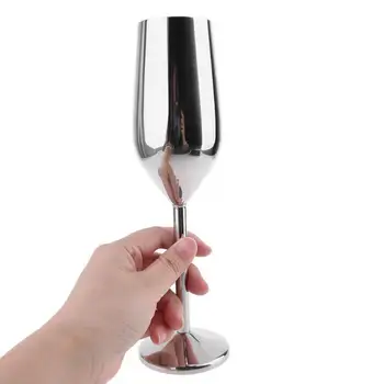 Ocele Pohár Šampanského Vína Sklo Cocktail Glass Sklo Reštaurácia Fire Gold Tvorivé Rose Bar Víno Kovové H2Q8