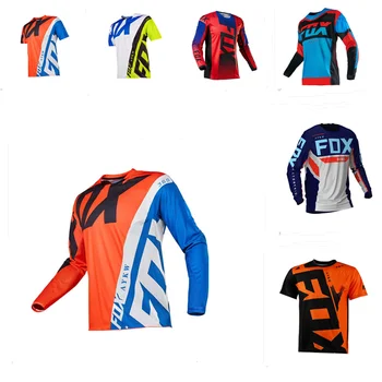 2021 Prispôsobiť Tím Moto Mtb Motocross Fox Jersey Enduro Maillot Hombre DH BMX MX Cykloturistika Zjazdové Jersey Cyklistické Tričko Mužov