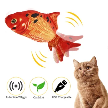Elektrické Ryby Cat Hračka Bude Výprask Simulácia Ryby Plyšové Zvieratko Hračka