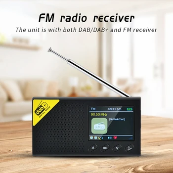 Mini Dab Rádio Prenosné Digitálne Rádio DAB/DAB+ A FM Prijímač Multifunkčné Nabíjateľná Ľahký Domov Rádio