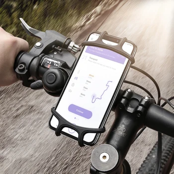 Silikónové Požičovňa Telefón Držiak Na Bicykel Mobile Mobilný Telefón, Univerzálny Držiak Shockproof Riadidlá Bike Clip Držiak Cyklistické Príslušenstvo