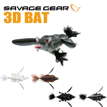 Savage Gear 3D Bat Kvalitné Rybárske Svg Návnad Realistické Rany Akcie loviť Ryby