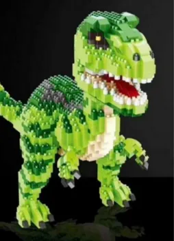 1457pcs+ 16089 16088 Mini Bloky Zelený Dinosaurus Budovy Hračka Klasický Model Jurský Park Obrázok Hračky, Domáce Zábavné Hry