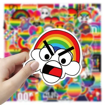 10/50/100KS Módne Rainbow Zvierat Graffiti Nálepky Na kancelárske potreby Auto, Motocykel Skateboard Nepremokavé Obtlačky Samolepka Dieťa Hračku