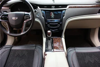 Pre roky 2013-2018 Cadillac XTS BOKY mahagón uhlíkových vlákien interiérové úpravy Prednej strane ozdobné pásy auto príslušenstvo vľavo disk