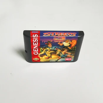 Streets Of Rage 3 - 16 Bit MD Hra Karty pre Sega Megadrive Genesis, Video Herné Konzoly Kazety