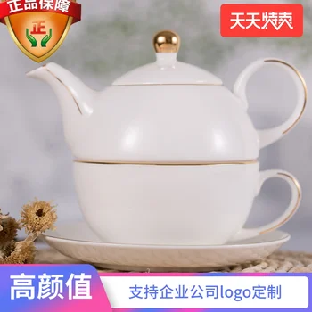 Tangshan kosti čína banku, Európsky štýl kvet čaj nastaviť, keramické žiaruvzdorné afternoon tea pot, šálky a misky
