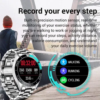 LIGE 2020 Nové Mužov Smart hodinky Vodotesné Šport Srdcovej frekvencie, Krvného Tlaku Krokomer Smartwatch Spánku Informácie Pripomienka Hodinky
