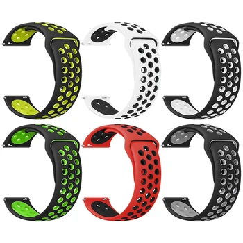 20MM Silicone Straps For Xiaomi Haylou LS02 Smart Watch Sports Bracelet For Amazfit Bip Lite S U Pro GTS 2 Wristband Correa Belt