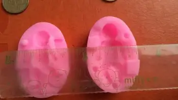 3D detská silikónové formy fandant cake zdobenie formy ručne vyrábané mydlo formy spanie dieťa plesní