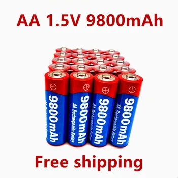 2021 New2~20pcs/veľa Značky AA nabíjateľné batérie 9800mah 1,5 V Nové Alkalické Nabíjateľná batery pre led svetlo hračka mp3