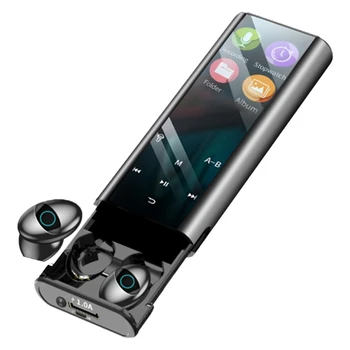 Q1Pro Bezdrôtové Bluetooth Slúchadlá Multi-Funkčný MP3 Prehrávač, Slúchadlá IPX7 Nepremokavé 9D TWS Slúchadlá 6000MAh Power Bank