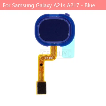 Pôvodný Domov Key Fingerprint Tlačidlo Flex Kábel Pre Samsung Galaxy A21S A217 - Modrá