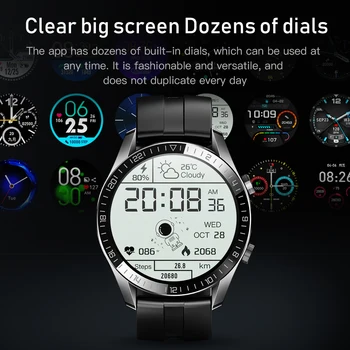 Wellermoz FTF farebný displej 1.28 palcový multi-dial nepremokavé 20-deň vytrvalosť smart športové hodinky