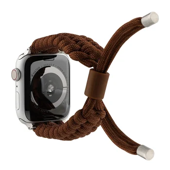 Nylonové pletené zápästie je pre Apple Hodinky iWatch 6 SE 5 4 3 2 44 mm popruhu 42mm 40 mm 38 mm vonkajšie záchranné lano band náramok